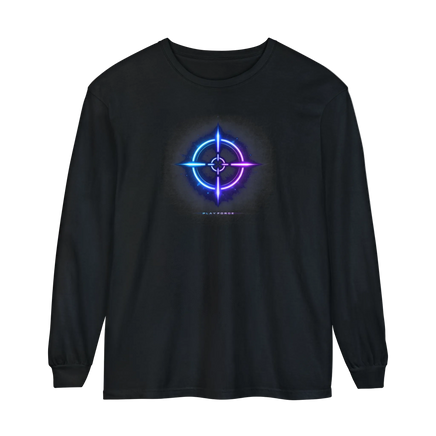 '1 vs All' Neon Crosshair Graphic Long Sleeve