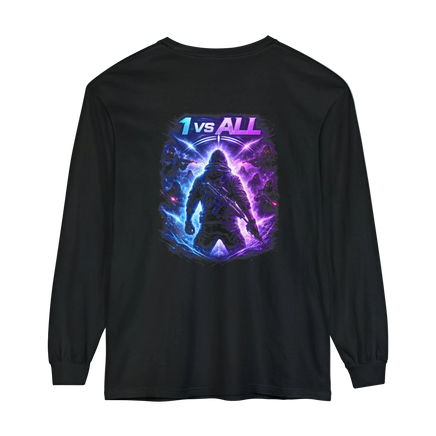 '1 vs All' Neon Crosshair Graphic Long Sleeve