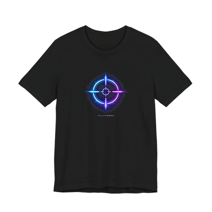 '1 vs All' Neon Crosshair Graphic T-Shirt