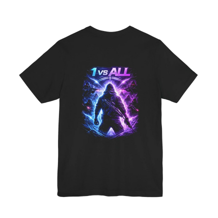 '1 vs All' Neon Crosshair Graphic T-Shirt