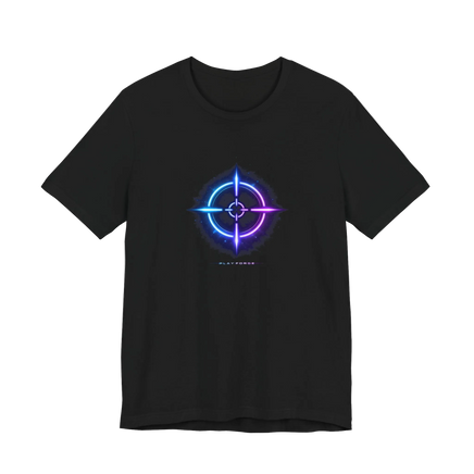 Neon Ammo Target Cyberpunk Bullet Crosshair Graphic T-Shirt